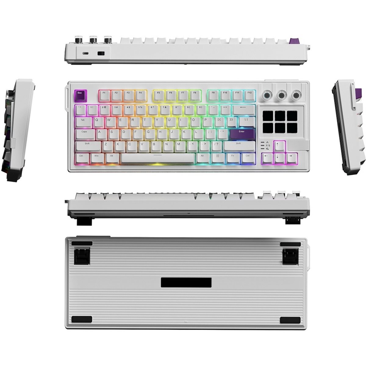 Gaming Keyboard Ergonomic - 업데이트. K1 PRO 비주얼 기계식 키보드