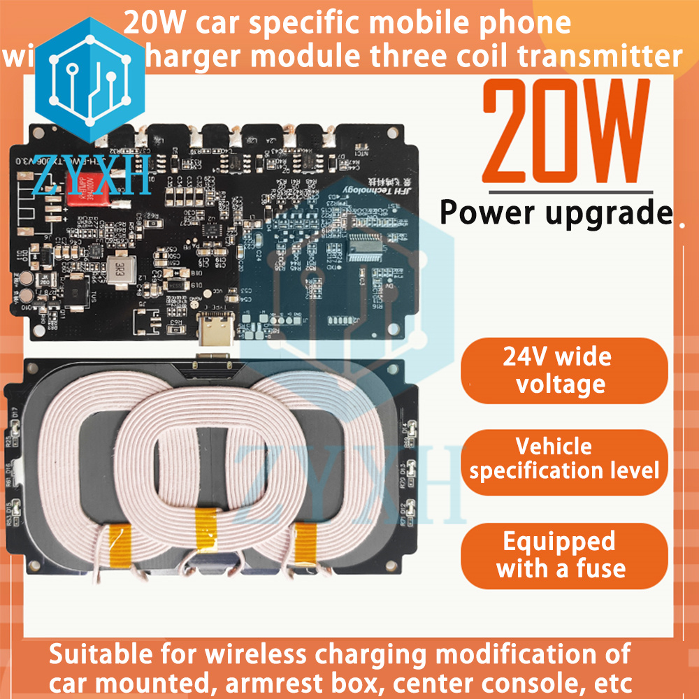 Coiled Usb Cable - 차량용 무선 충전 휴대폰 무선 충전기