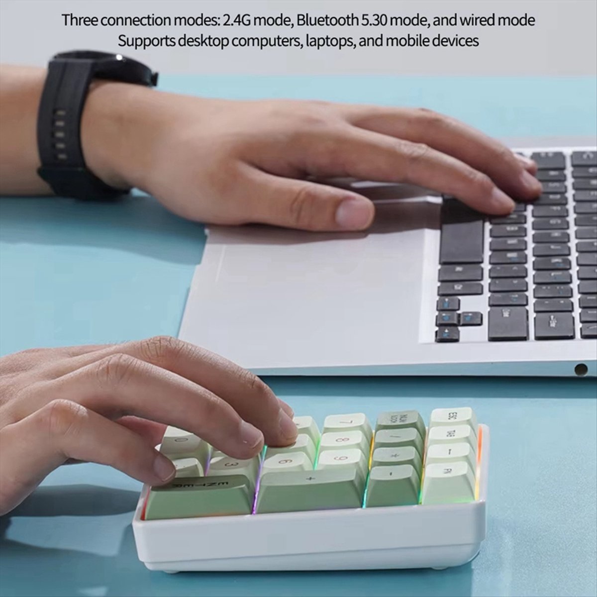 Gaming Keyboard Number Pad - N86R 21키 미니 키보드 2.4G 무선