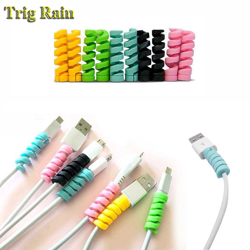 Coiled Usb Cable - 나선형 케이블 보호기 데이터 라인 실리콘