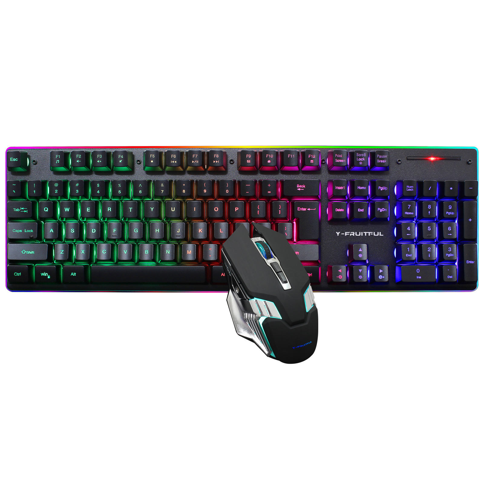 Gaming Keyboard And Mouse Combo Wireless - 104키 RGB 컴퓨터 무선 USB 충전식