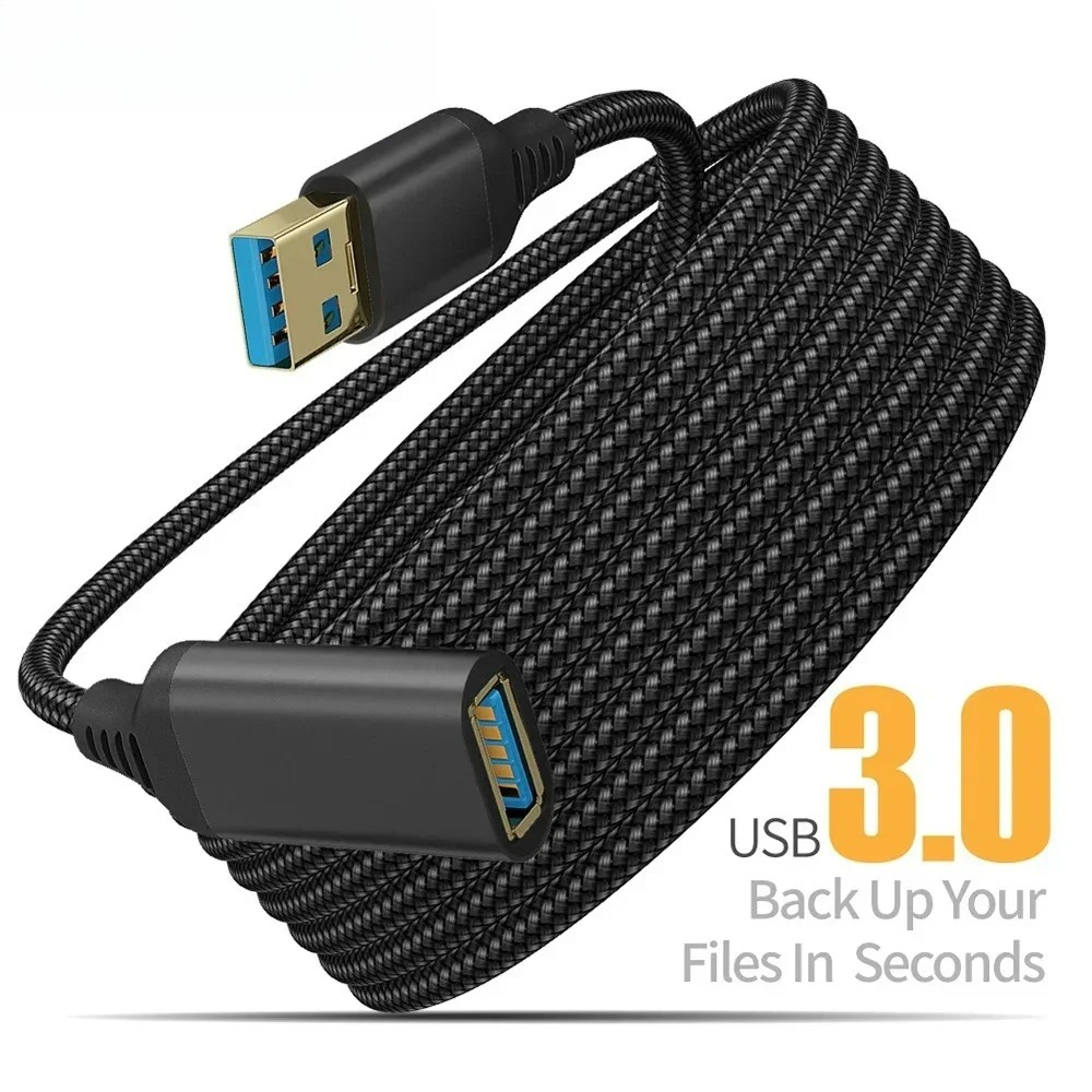 Coiled Usb Cable - 0.5/1/2/3/5m 나일론 꼬임 USB 3.0 남성-여성