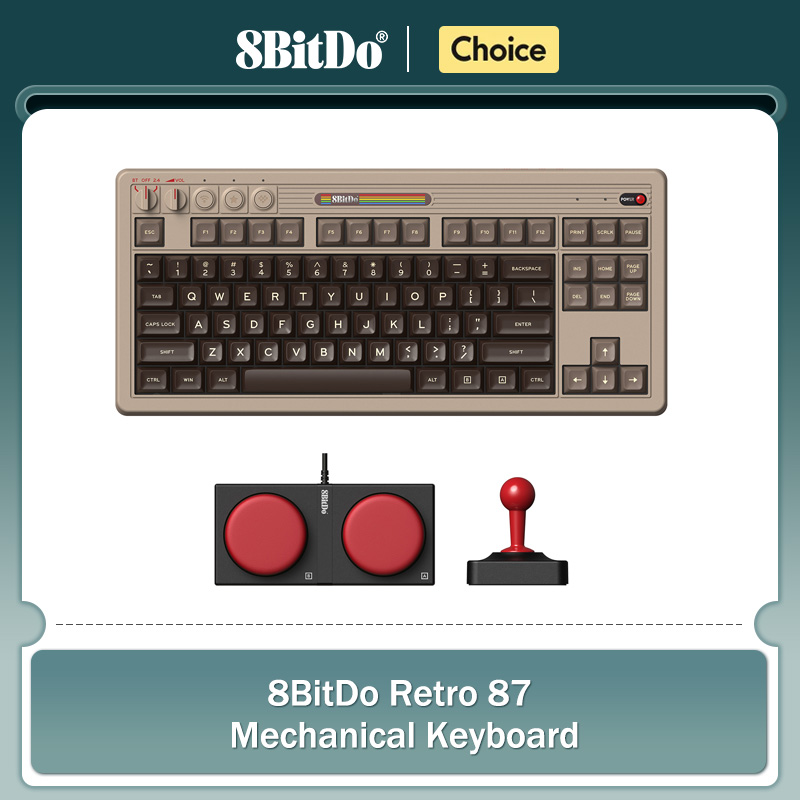Gaming Keyboard Hot Swappable - 8BitDo 레트로 기계식 키보드, BT/2.4G/USB-C 핫