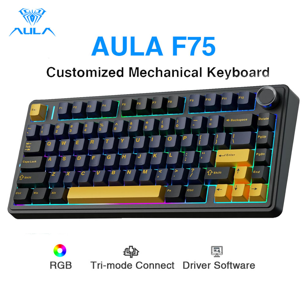 Gaming Keyboard Number Pad - Aula F75 기계식 키보드, 완전히 핫스왑