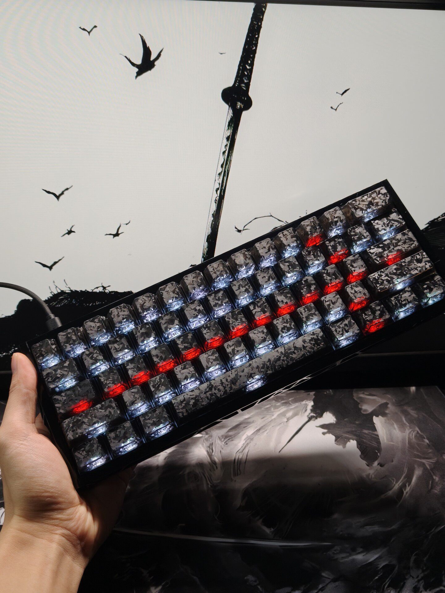Gaming Keyboard Number Pad - 커스텀 60% 레이아웃 컴팩트 게이밍 RGB