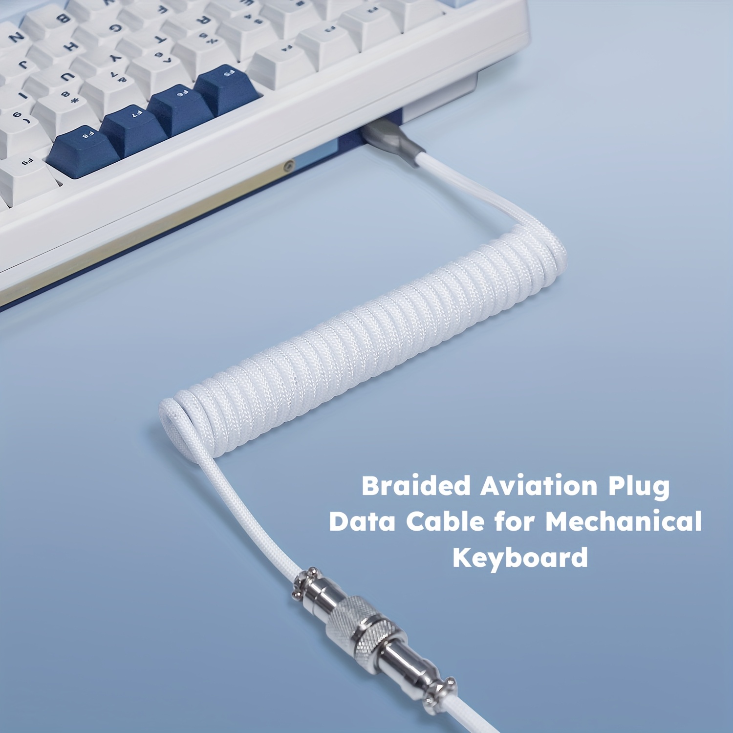 Coiled Usb Cable - 기계식 키보드 코일형 케이블 와이어 유형