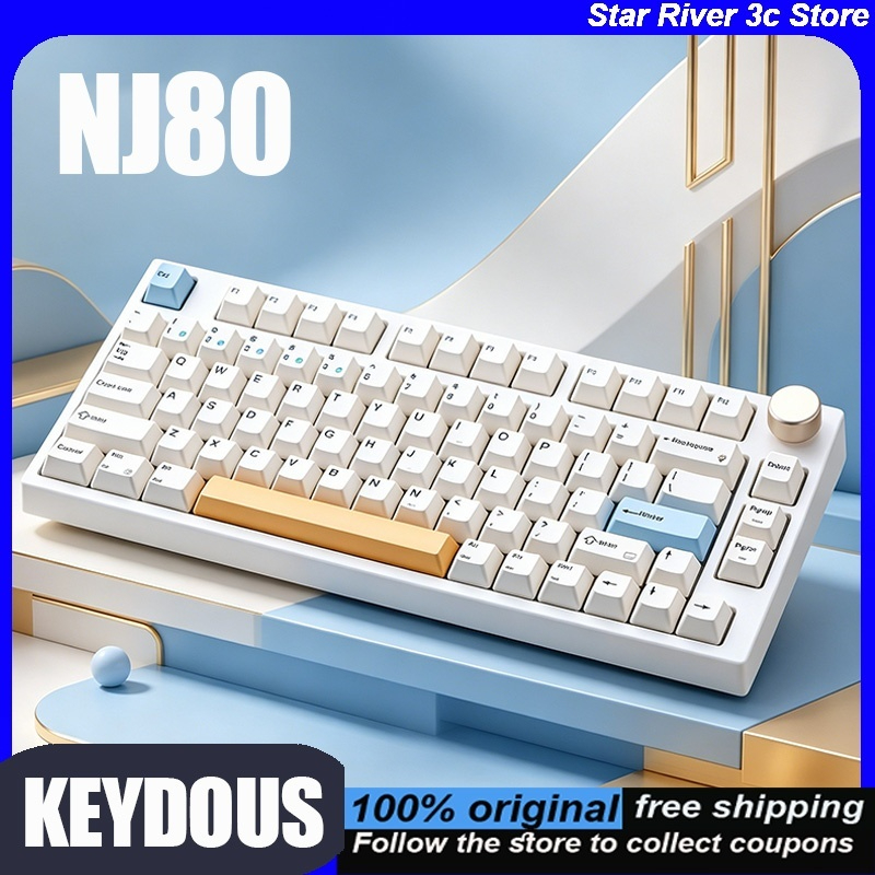 Keyboard Gaming Mac - KEYDOUS NJ80 기계식 키보드 트라이 모드