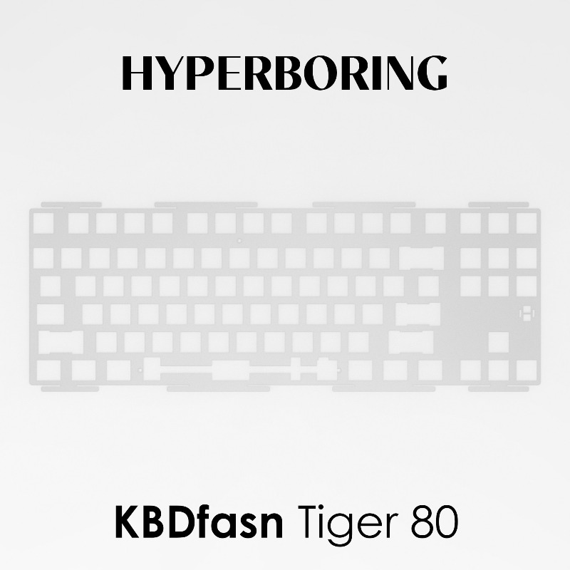 Gaming Keyboard Ergonomic - HYPERBORING Tiger80 키보드 포지셔닝 보드 커스터마이징
