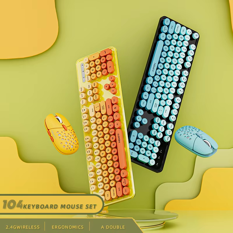 Gaming Keyboard And Mouse Combo Wireless - 104키 2.4G 무선 게이밍 키보드 마우스