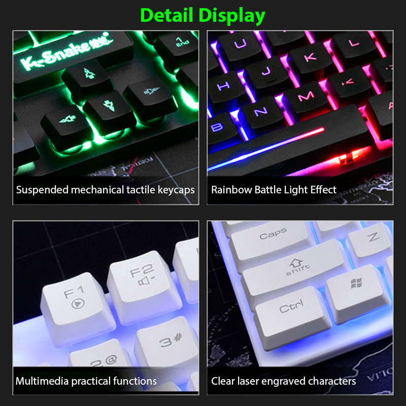 KM320 키보드 및 마우스 세트 방수 발광 게임 백라 - Gaming Keyboard Mouse Combo 리뷰 및 가격
