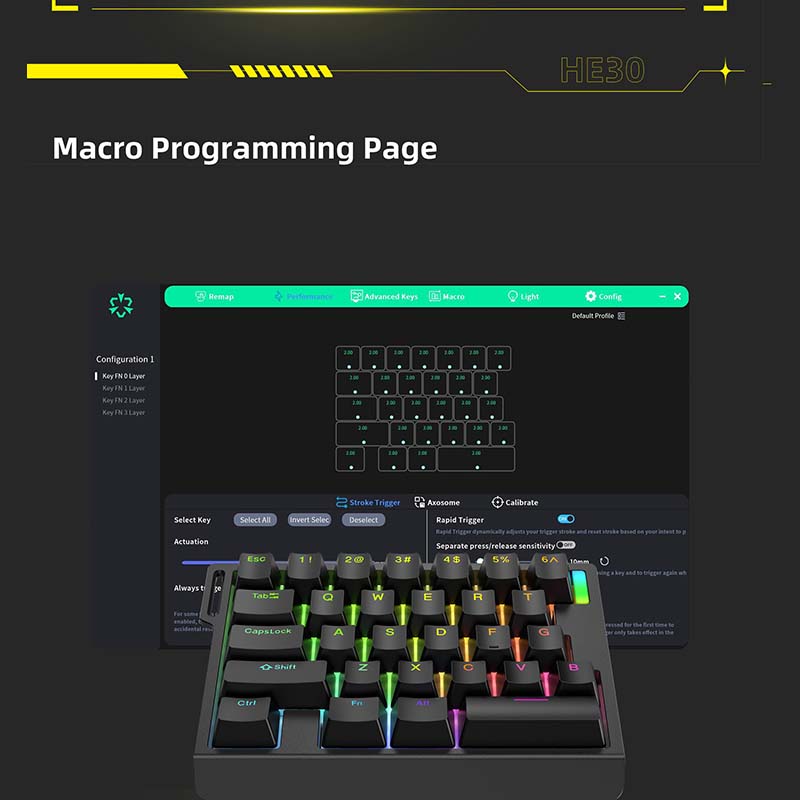 HE30 기계식 게이밍 키보드 29키 마그네틱 스위치  - Gaming Keyboard Magnetic Switches 리뷰 및 가격