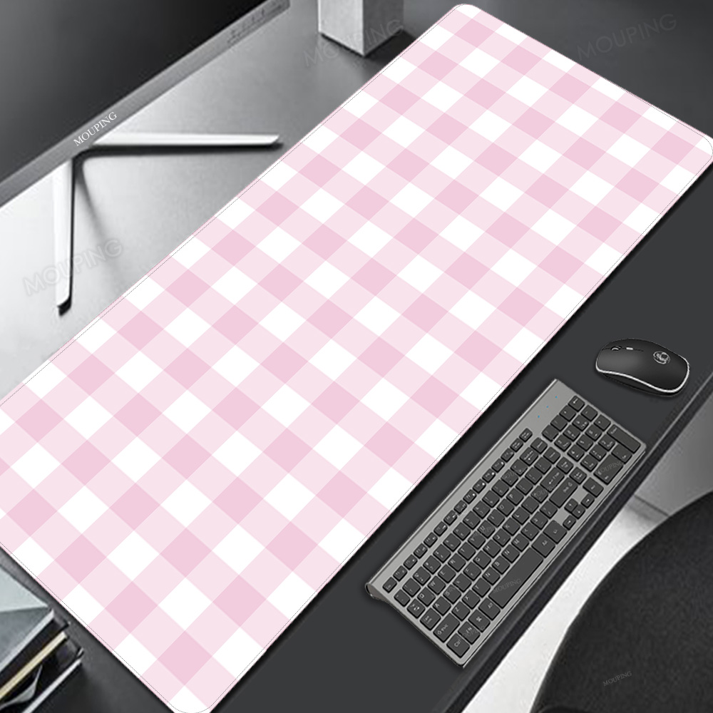 핑크 격자 마우스 패드 카와이 귀여운 마우스 패드 데스 - Gaming Keyboard Mouse Combo 리뷰 및 가격