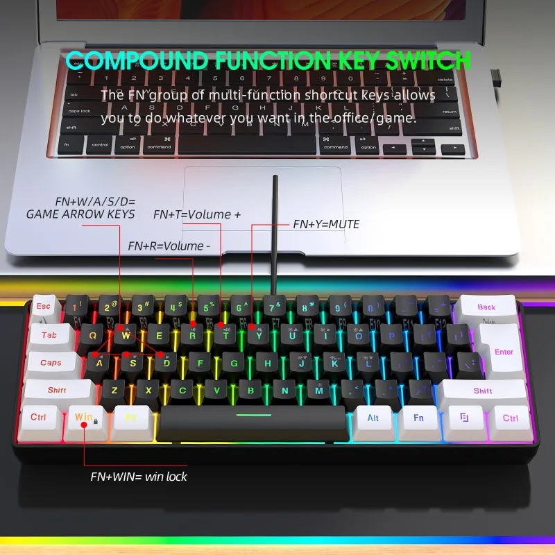 키보드 및 마우스 60% 컴퓨터 게임용 콤보 키트 PC - Gaming Keyboard Ergonomic 리뷰 및 가격