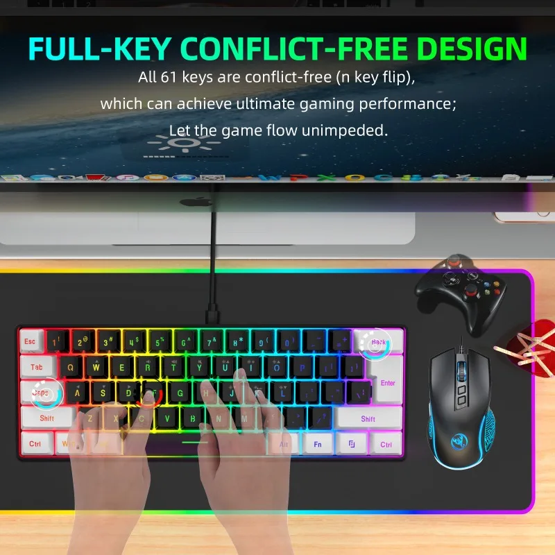 키보드 및 마우스 60% 컴퓨터 게임용 콤보 키트 PC - Gaming Keyboard Ergonomic 리뷰 및 가격