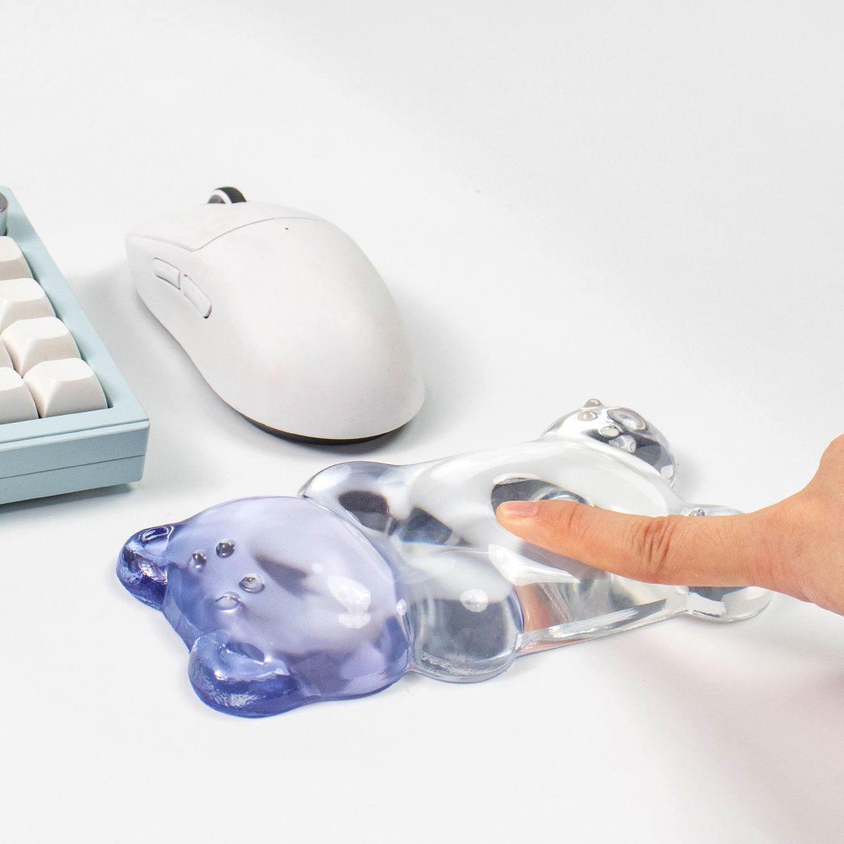 귀여운 곰 모양 손목 받침대 투명 젤 마우스 손목 패드 - Gaming Keyboard Number Pad 리뷰 및 가격