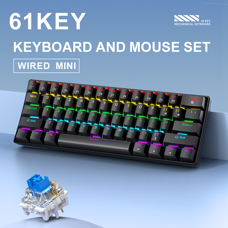 APAYADO K61 미니 기계식 키보드, 유선, 61 - Gaming Keyboard Hot Swappable 리뷰 및 가격