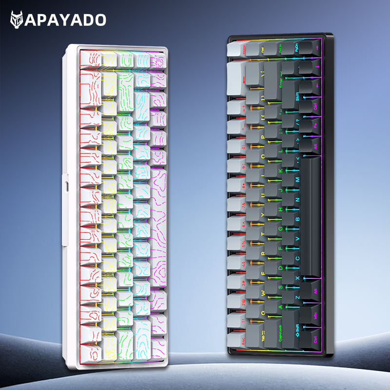 APAYADO A68 유선 기계식 키보드 핫스왑 가능  - Keyboard Gaming Blue Switch 리뷰 및 가격