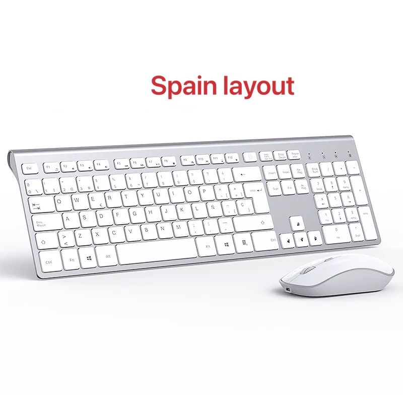 무선 키보드 및 마우스 세트 스페인어 레이아웃 인체공학 - Gaming Keyboard And Mouse Combo Wireless 리뷰 및 가격