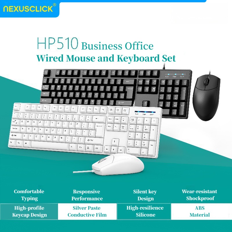 NexusClick 유선 사무용 키보드 마우스 콤보,  - Gaming Keyboard Expensive 리뷰 및 가격