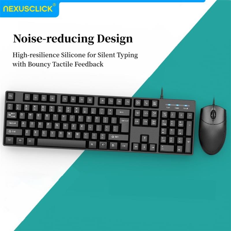 NexusClick 유선 사무용 키보드 마우스 콤보,  - Gaming Keyboard Expensive 리뷰 및 가격