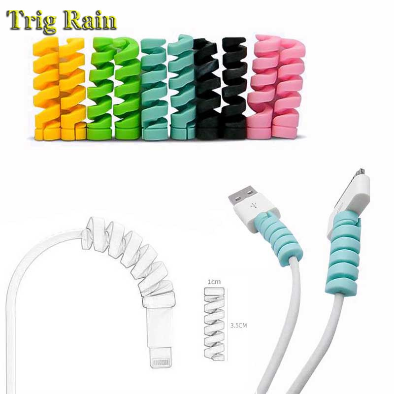 나선형 케이블 보호기 데이터 라인 실리콘 보빈 와인더  - Coiled Usb Cable 리뷰 및 가격