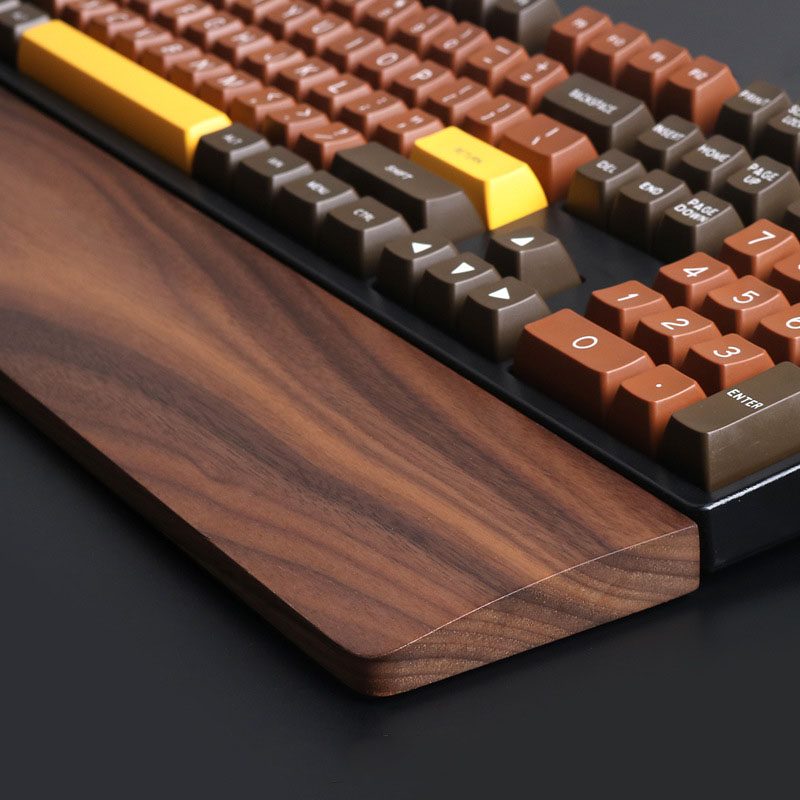 원 핸드 오크 월넛 나무 키보드 손목 받침대 GK61  - Gaming Keyboard Number Pad 리뷰 및 가격