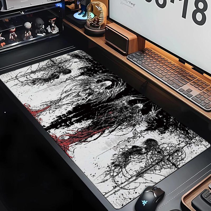 다크 엔젤 아트 디자인 대형 사이즈 미끄럼 방지 고무  - Keyboard Gaming Black 리뷰 및 가격
