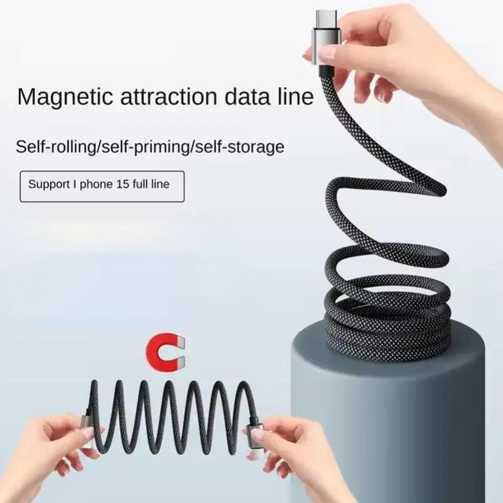 65W 자가 감김식 마그네틱 USB-C 고속 충전 케이 - Coiled Usb Cable 리뷰 및 가격
