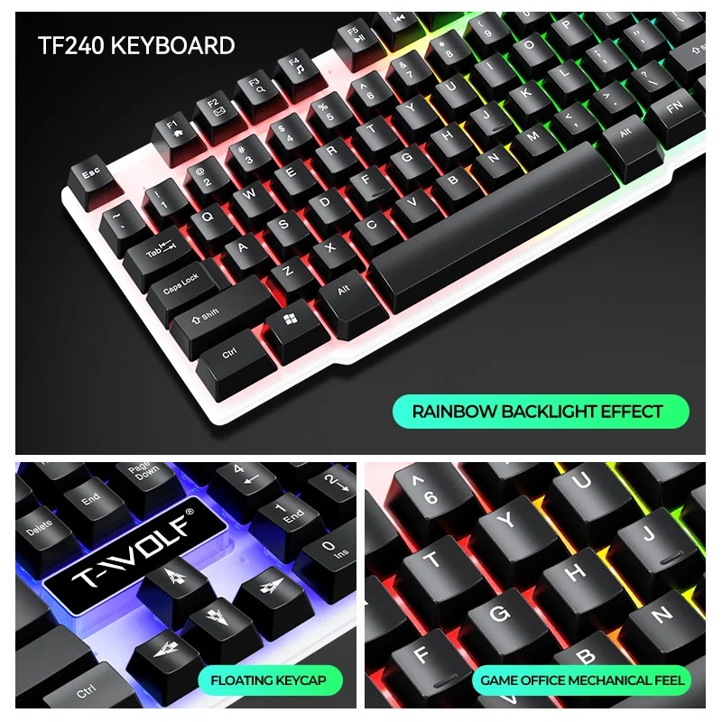 새로운 USB 키보드 및 마우스 게이밍 헤드셋 콤보 4 - Gaming Keyboard Mouse Combo 리뷰 및 가격
