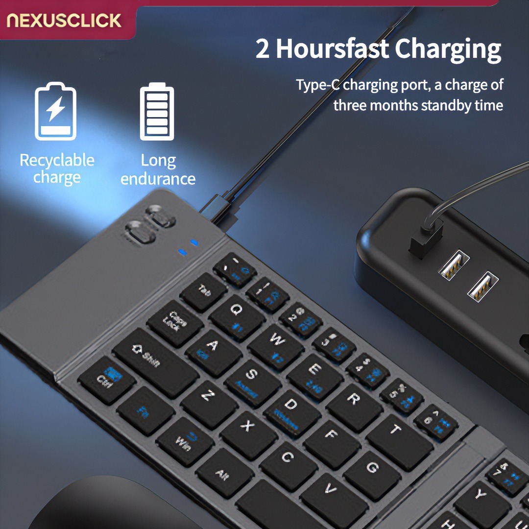 NexusClick 새로운 미니 무선 블루투스 키보드  - Gaming Keyboard And Mouse Combo Wireless 리뷰 및 가격
