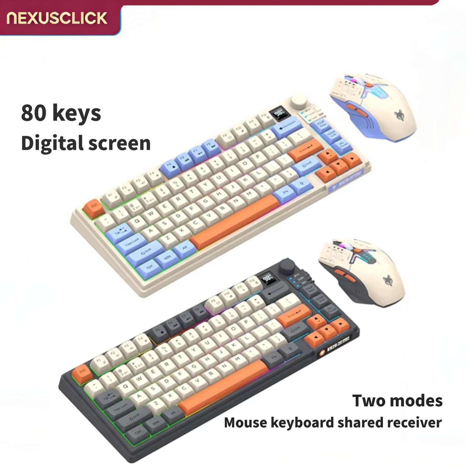 넥서스클릭 듀얼 모드 키보드 마우스 콤보(화면 포함), - Gaming Keyboard And Mouse Combo Wireless 리뷰 및 가격