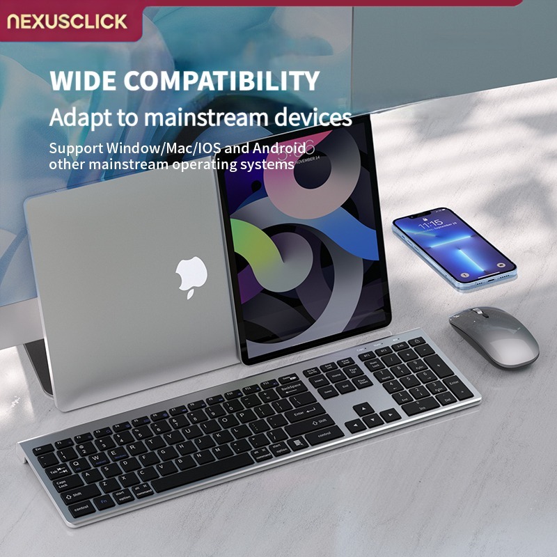 NexusClick 104 키 무선 트라이 모드 키보드 - Gaming Keyboard And Mouse Combo Wireless 리뷰 및 가격