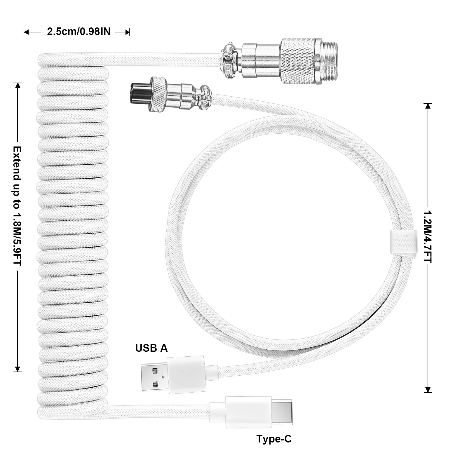 유형 C 기계식 키보드 코일 케이블 유형 C USB 기 - Coiled Usb Cable 리뷰 및 가격