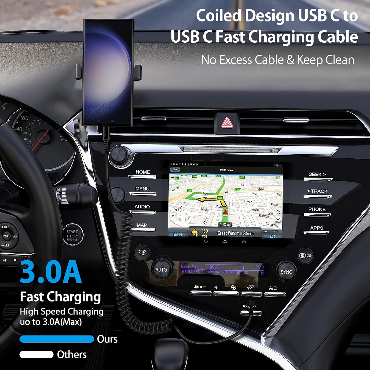 안드로이드 오토 USB C to USB C 케이블 3F - Coiled Usb Cable 리뷰 및 가격