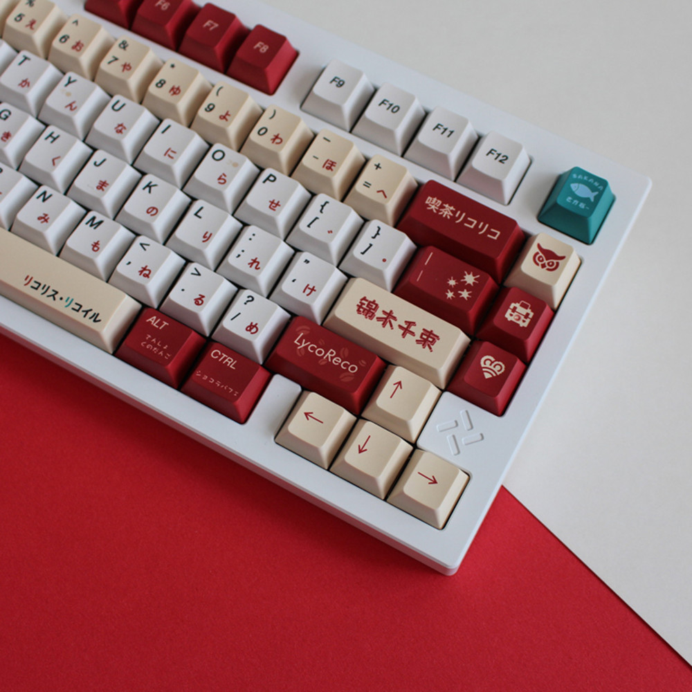 Lycoris Recoil Anime PBT 키캡 체리 - Gaming Keyboard Ergonomic 리뷰 및 가격