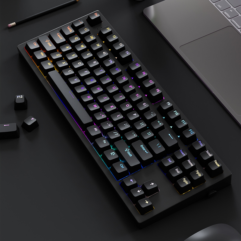 130+ 키 블랙 커스텀 더블샷 샤인 스루 키캡 RGB - Keyboard Gaming Black 리뷰 및 가격